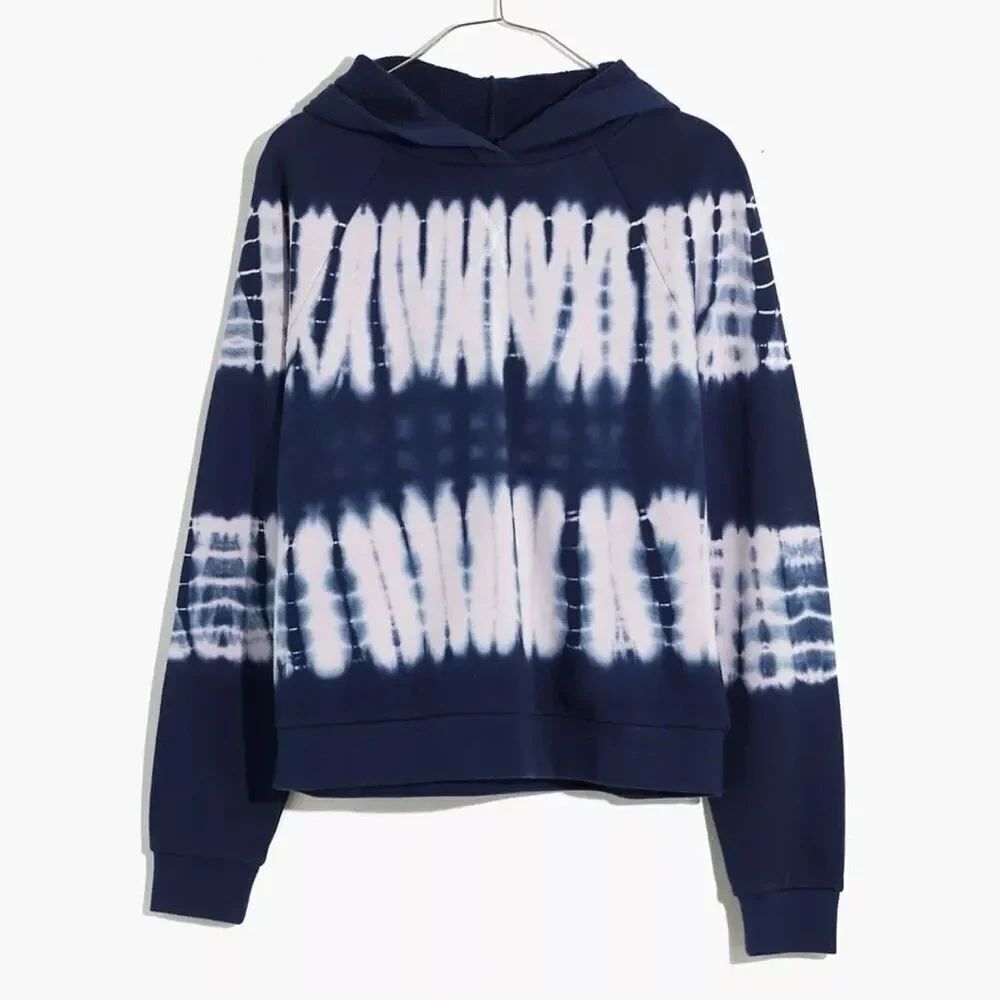 Madewell Sourced Retro Sweatshirt Size XXS Blue White